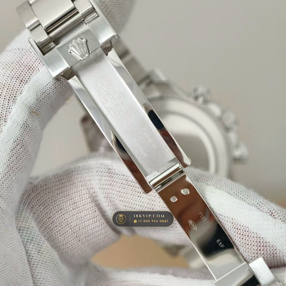 Rolex Cosmograph Daytona 950 Platinum Ref. 116506 — Private Vault Edition — Studio Gallery Plate VII in 950 Platinum Pt950 (282.1g Verified Mass, Rolex Manufacture Cal. 4130 - 72h Power Reserve)