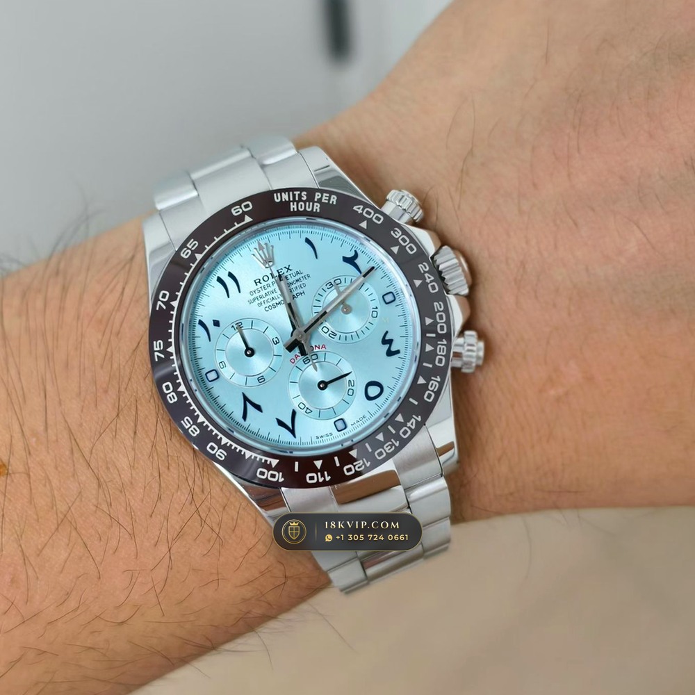 Rolex Cosmograph Daytona 950 Platinum Ref. 116506 — Private Vault Edition — Studio Gallery Plate IX in 950 Platinum Pt950 (282.1g Verified Mass, Rolex Manufacture Cal. 4130 - 72h Power Reserve)
