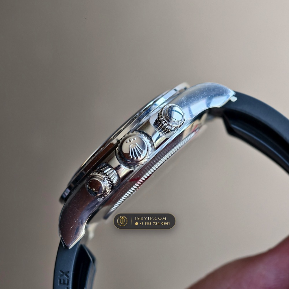 Rolex Cosmograph Daytona Diamond-Set Bezel 18K White Gold Ref. 116519LN — Private Vault Edition — Studio Gallery Plate V in 18K White Gold Au750 (170.0g Verified Mass, Rolex Manufacture Cal. 4130 - 72h Power Reserve)