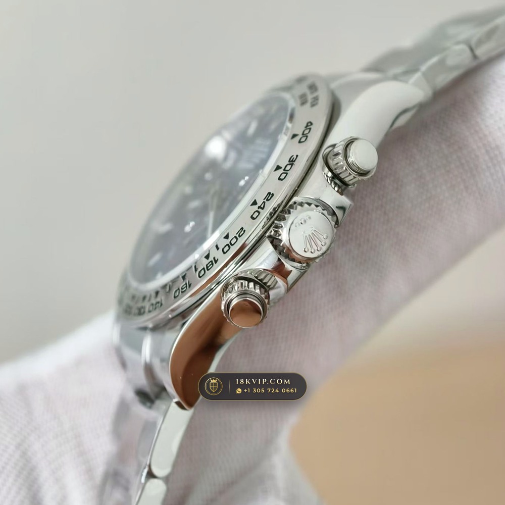Rolex Cosmograph Daytona 18K White Gold Ref. 126509 — Private Vault Edition — Studio Gallery Plate VI in 18K White Gold Au750 (216.7g Verified Mass, Rolex Manufacture Cal. 4131 - 72h Power Reserve)