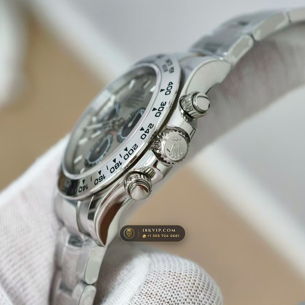 Rolex Cosmograph Daytona 18K White Gold Geneva Atelier Spec Ref. 126509 — Private Vault Edition — Studio Gallery Plate V in 18K White Gold Au750 (216.2g Verified Mass, Rolex Manufacture Cal. 4131 - 72h Power Reserve)