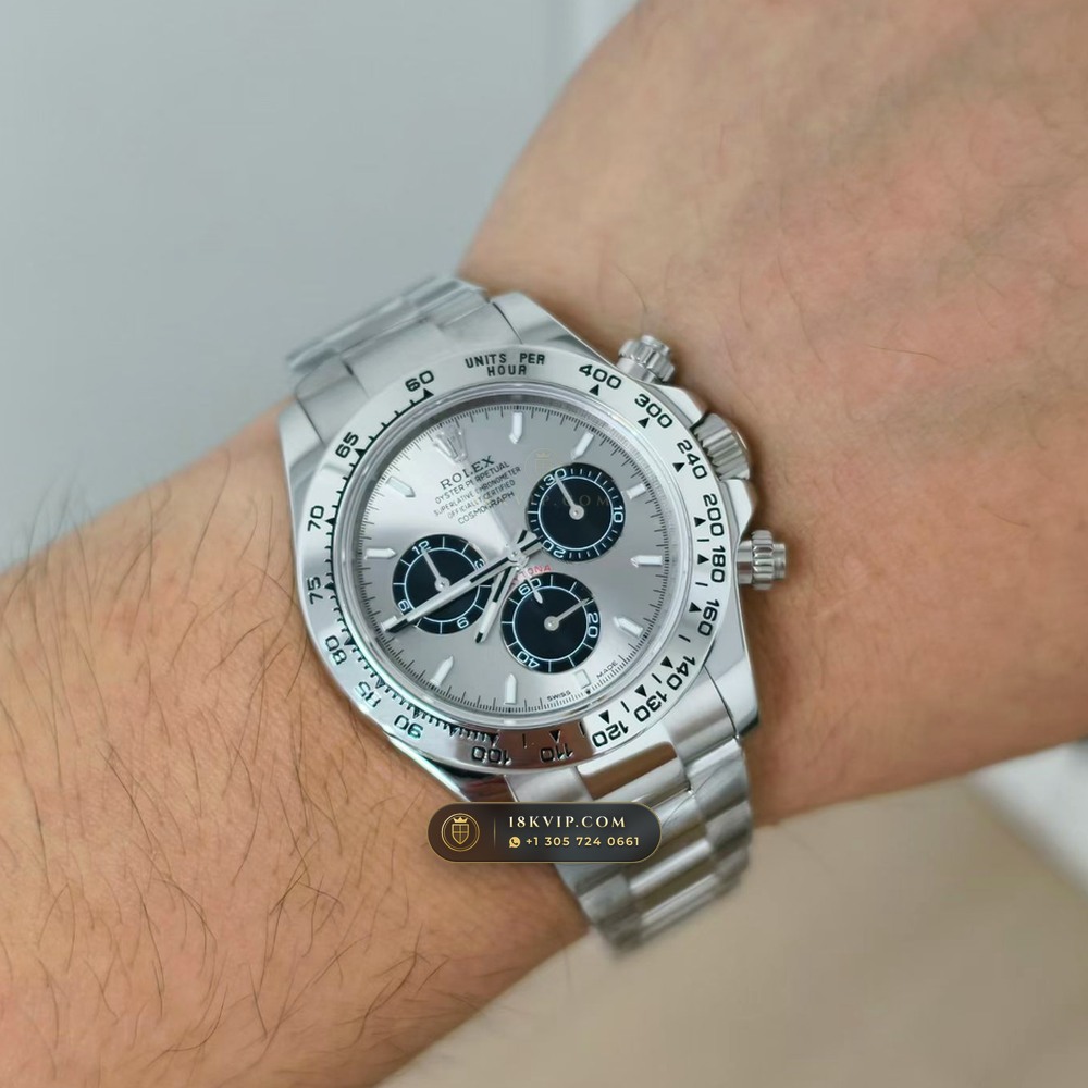 Rolex Cosmograph Daytona 18K White Gold Geneva Atelier Spec Ref. 126509 — Private Vault Edition — Studio Gallery Plate IX in 18K White Gold Au750 (216.2g Verified Mass, Rolex Manufacture Cal. 4131 - 72h Power Reserve)