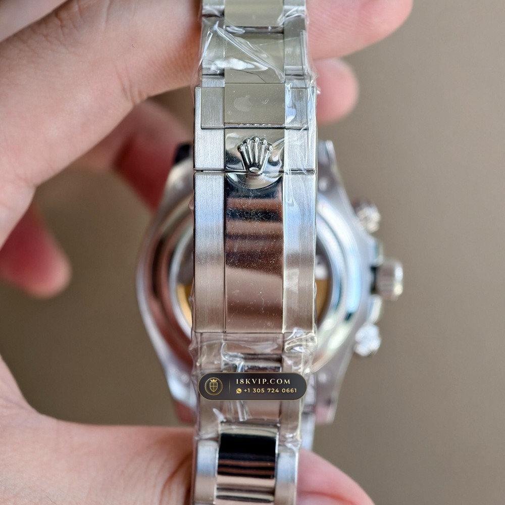 Rolex Cosmograph Daytona Le Mans 100th Anniversary 18K White Gold Ref. 126529LN — Private Vault Edition — Studio Gallery Plate X in 18K White Gold Au750 (216.5g Verified Mass, Rolex Manufacture Cal. 4132 - 24h Le Mans)