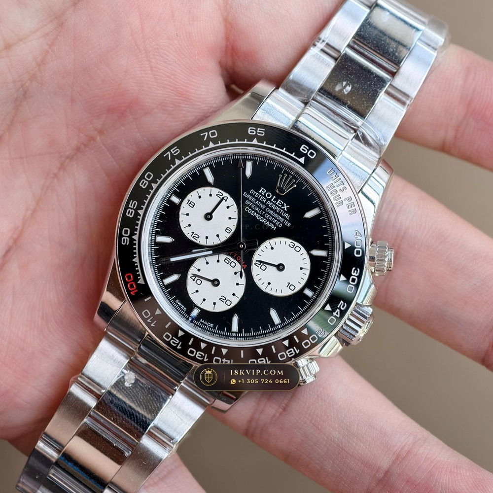 Rolex Cosmograph Daytona Le Mans 100th Anniversary 18K White Gold Ref. 126529LN — Private Vault Edition — Studio Gallery Plate III in 18K White Gold Au750 (216.5g Verified Mass, Rolex Manufacture Cal. 4132 - 24h Le Mans)