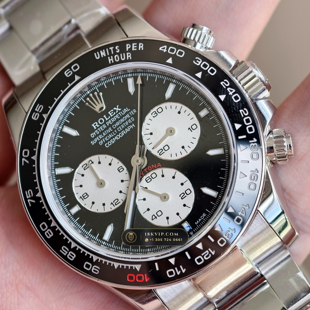 Rolex Cosmograph Daytona Le Mans 100th Anniversary 18K White Gold Ref. 126529LN — Private Vault Edition — Studio Gallery Plate IV in 18K White Gold Au750 (216.5g Verified Mass, Rolex Manufacture Cal. 4132 - 24h Le Mans)