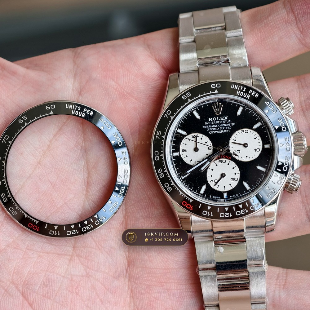 Rolex Cosmograph Daytona Le Mans 100th Anniversary 18K White Gold Ref. 126529LN — Private Vault Edition — Studio Gallery Plate V in 18K White Gold Au750 (216.5g Verified Mass, Rolex Manufacture Cal. 4132 - 24h Le Mans)