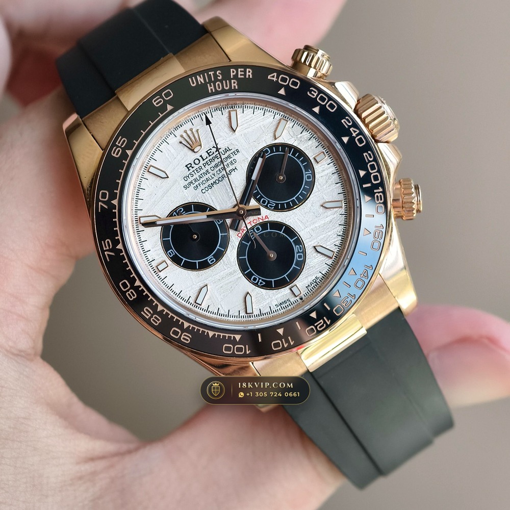 Rolex Cosmograph Daytona Gibeon Meteorite Dial 18K Everose Gold Ref. 126515LN — Private Vault Edition — Studio Gallery Plate II in 18K Rose Gold Au750 (160.8g Verified Mass, Rolex Manufacture Cal. 4131 - 72h Power Reserve)