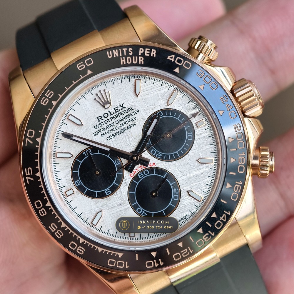 Rolex Cosmograph Daytona Gibeon Meteorite Dial 18K Everose Gold Ref. 126515LN — Private Vault Edition — Studio Gallery Plate VI in 18K Rose Gold Au750 (160.8g Verified Mass, Rolex Manufacture Cal. 4131 - 72h Power Reserve)