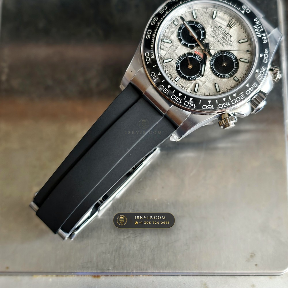 Rolex Cosmograph Daytona Gibeon Meteorite Dial 18K White Gold Ref. 126519LN — Private Vault Edition — Studio Gallery Plate IX in 18K White Gold Au750 (160.2g Verified Mass, Rolex Manufacture Cal. 4131 - 72h Power Reserve)