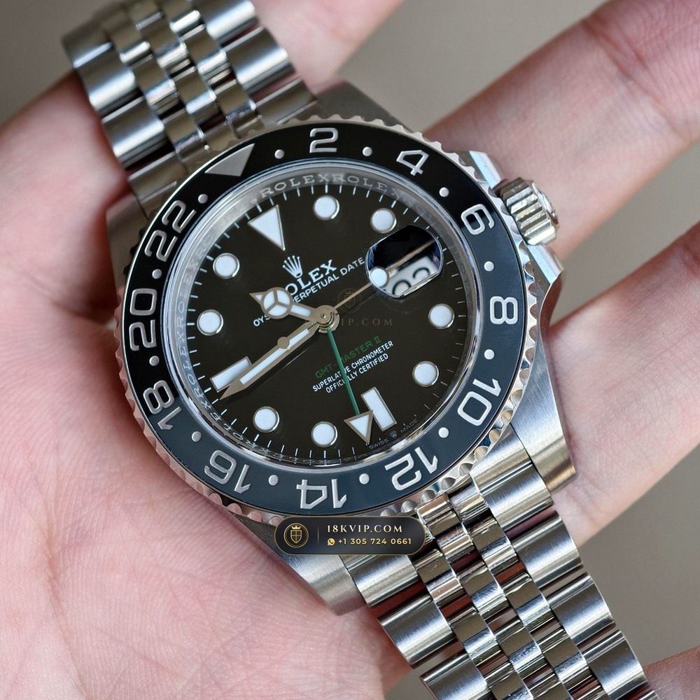Rolex GMT-Master II Bruce Wayne Grey & Black Cerachrom Ref. 126710GRNR — Private Vault Edition — Studio Gallery Plate IX in 904L Stainless Steel Custom Architecture (143.6g Verified Mass, Rolex Manufacture Cal. 3285 - 70h Power Reserve)