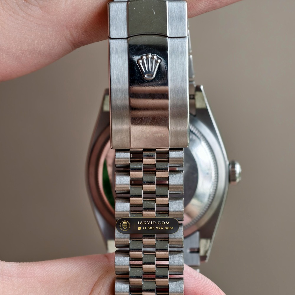 Rolex Datejust 36 Graduated Royal Blue Sunburst Dial Ref. 126231 — Private Vault Edition — Studio Gallery Plate VIII in 18K Gold & 904L Oystersteel Rolesor (130.7g Verified Mass, Rolex Manufacture Cal. 3235 - 70h Power Reserve)