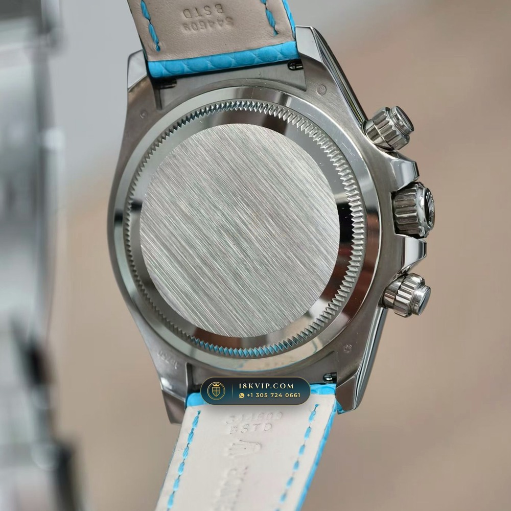 Rolex Cosmograph Daytona Natural Turquoise Dial 18K White Gold Ref. 116589BR — Private Vault Edition — Studio Gallery Plate VI in 18K White Gold Au750 (160.7g Verified Mass, Rolex Manufacture Cal. 4130 - 72h Power Reserve)