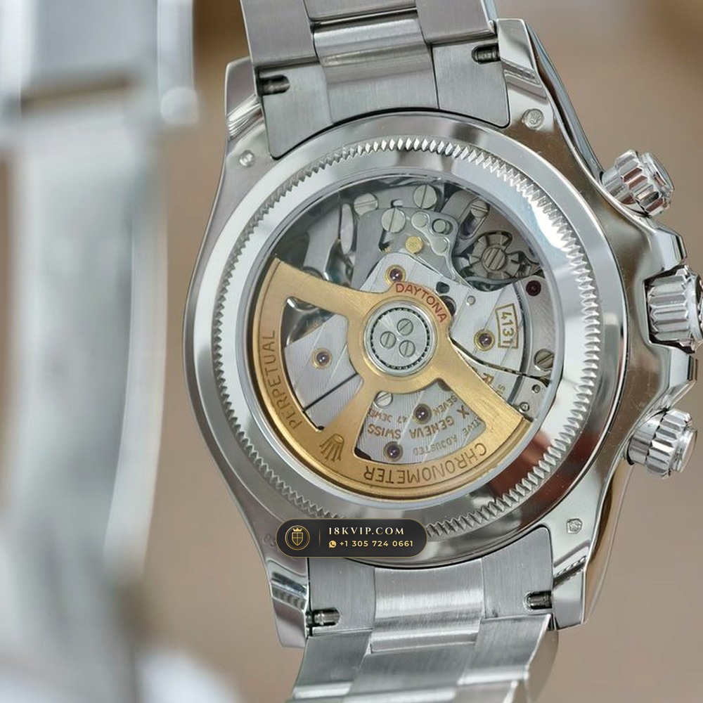Rolex Cosmograph Daytona Platona Ice-Blue & Chestnut Cerachrom 950 Platinum Ref. 126506 — Private Vault Edition — Studio Gallery Plate V in 950 Platinum Pt950 (282.0g Verified Mass, Rolex Manufacture Cal. 4131 - 72h Power Reserve)