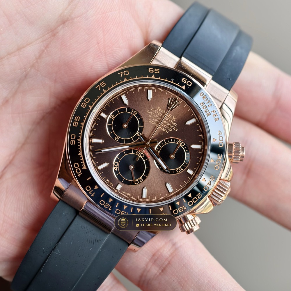 Rolex Cosmograph Daytona 18K Everose Gold Ref. 126515LN — Private Vault Edition — Studio Gallery Plate III in 18K Rose Gold Au750 (160.6g Verified Mass, Rolex Manufacture Cal. 4131 - 72h Power Reserve)