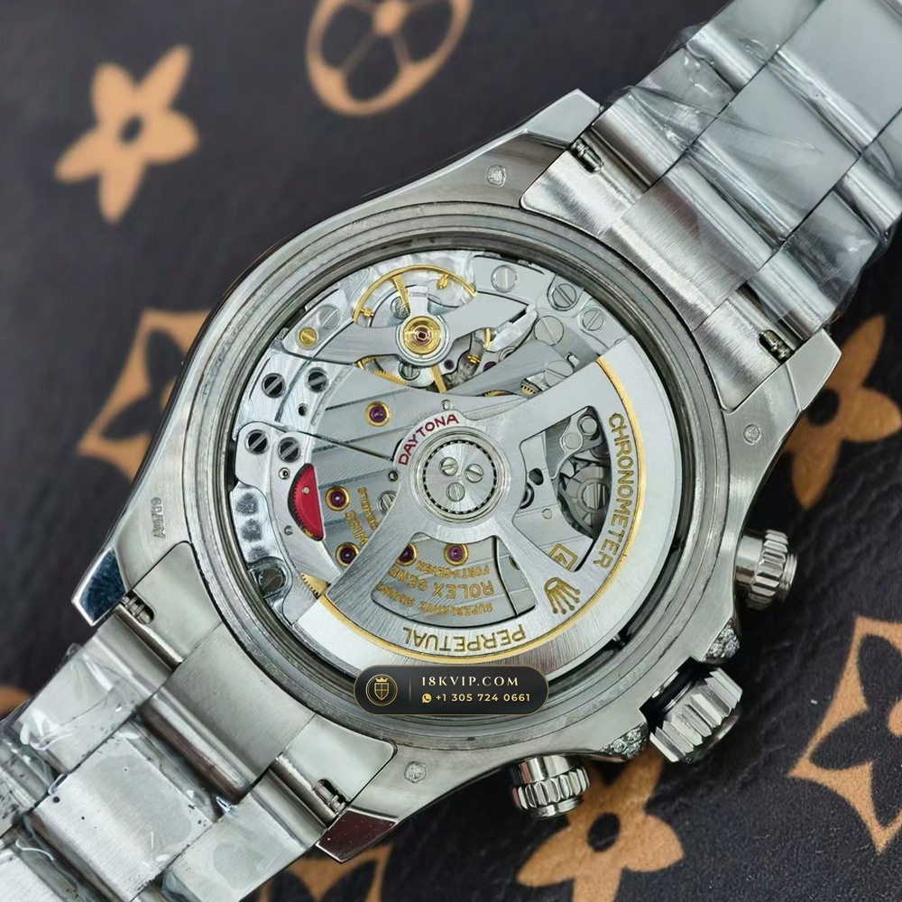 Rolex Cosmograph Daytona Off-Catalogue Blue Sapphire Bezel & Obsidian Dial 18K White Gold Ref. 126599TSA — Private Vault Edition — Studio Gallery Plate VIII in 18K White Gold Au750 (216.7g Verified Mass, Rolex Manufacture Cal. 4131 - 72h Power Reserve)