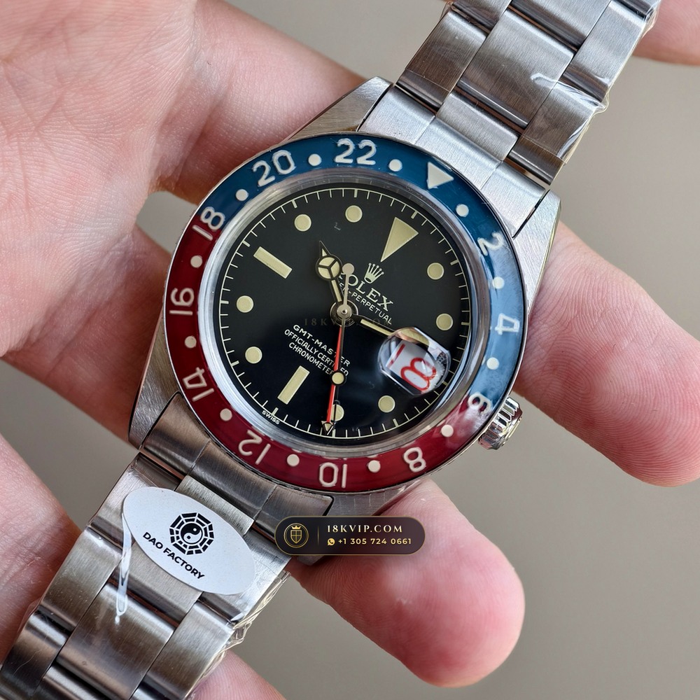 Rolex GMT-Master Vintage Ref. 6542 — Private Vault Edition — Studio Gallery Plate II in 904L Stainless Steel Custom Architecture (114.1g Verified Mass, Rolex Vintage Automatic Calibre)