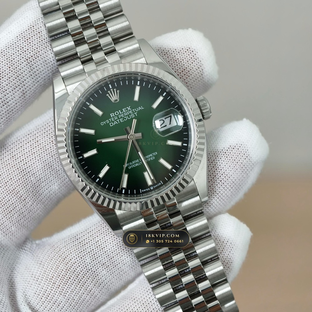 Rolex Datejust 36 Ref. 126234 — Private Vault Edition — Studio Gallery Plate II in 904L Stainless Steel Custom Architecture (120.2g Verified Mass, Rolex Manufacture Cal. 3235 - 70h Power Reserve)