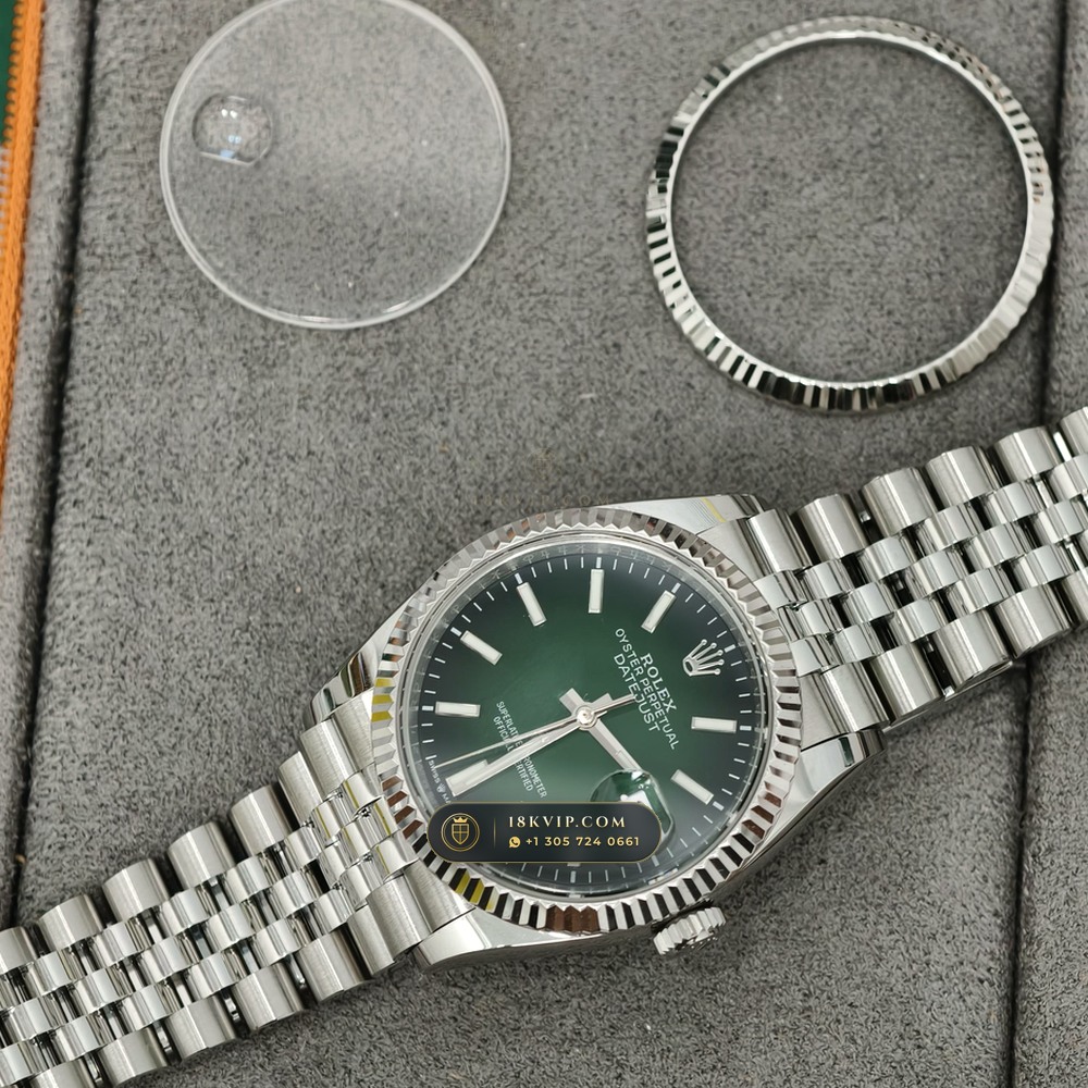 Rolex Datejust 36 Ref. 126234 — Private Vault Edition — Studio Gallery Plate IX in 904L Stainless Steel Custom Architecture (120.2g Verified Mass, Rolex Manufacture Cal. 3235 - 70h Power Reserve)