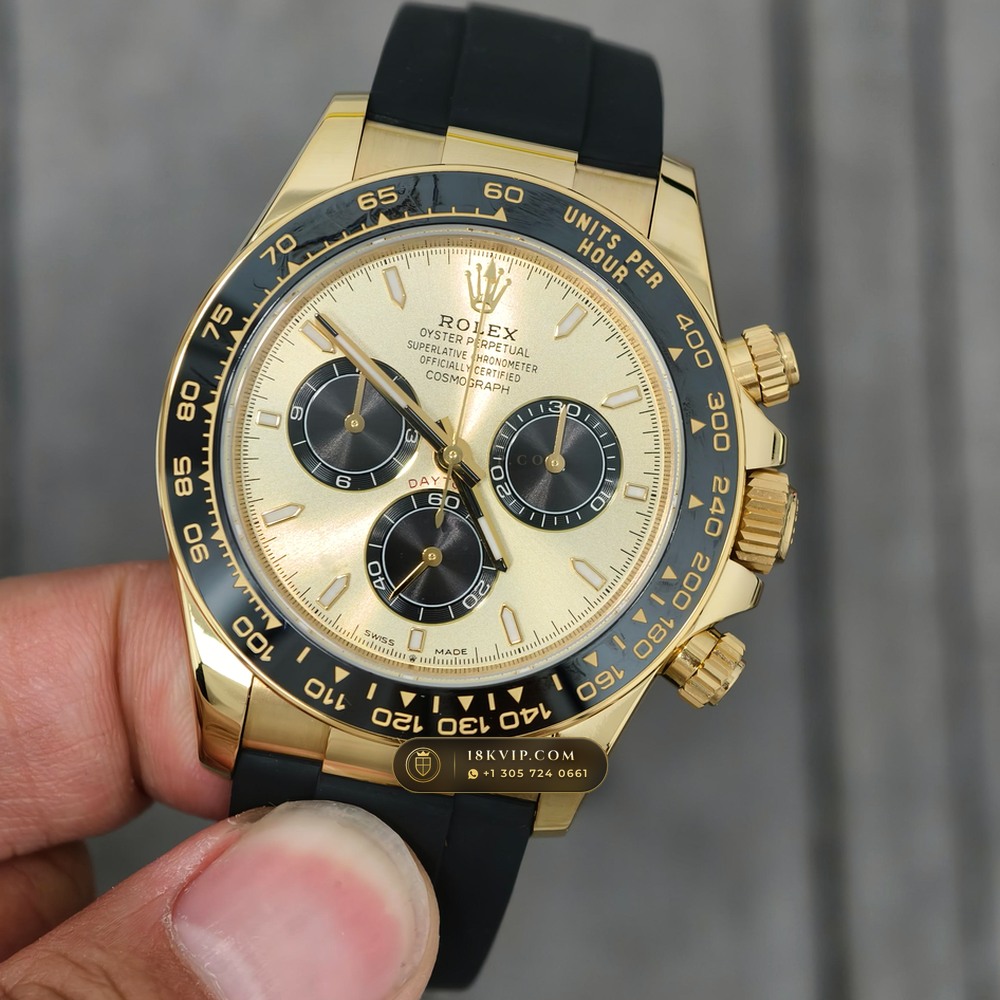 Rolex Cosmograph Daytona 18K Yellow Gold Chronometer Regulated Spec Ref. 126518LN — Private Vault Edition — Studio Gallery Plate II in 18K Yellow Gold Au750 (160.9g Verified Mass, Rolex Manufacture Cal. 4131 - 72h Power Reserve)