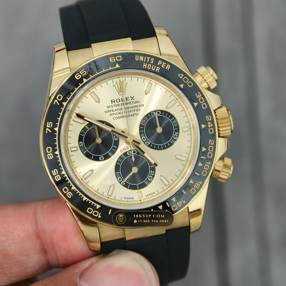 Rolex Cosmograph Daytona 18K Yellow Gold Chronometer Regulated Spec Ref. 126518LN — Private Vault Edition — Studio Gallery Plate III in 18K Yellow Gold Au750 (160.9g Verified Mass, Rolex Manufacture Cal. 4131 - 72h Power Reserve)