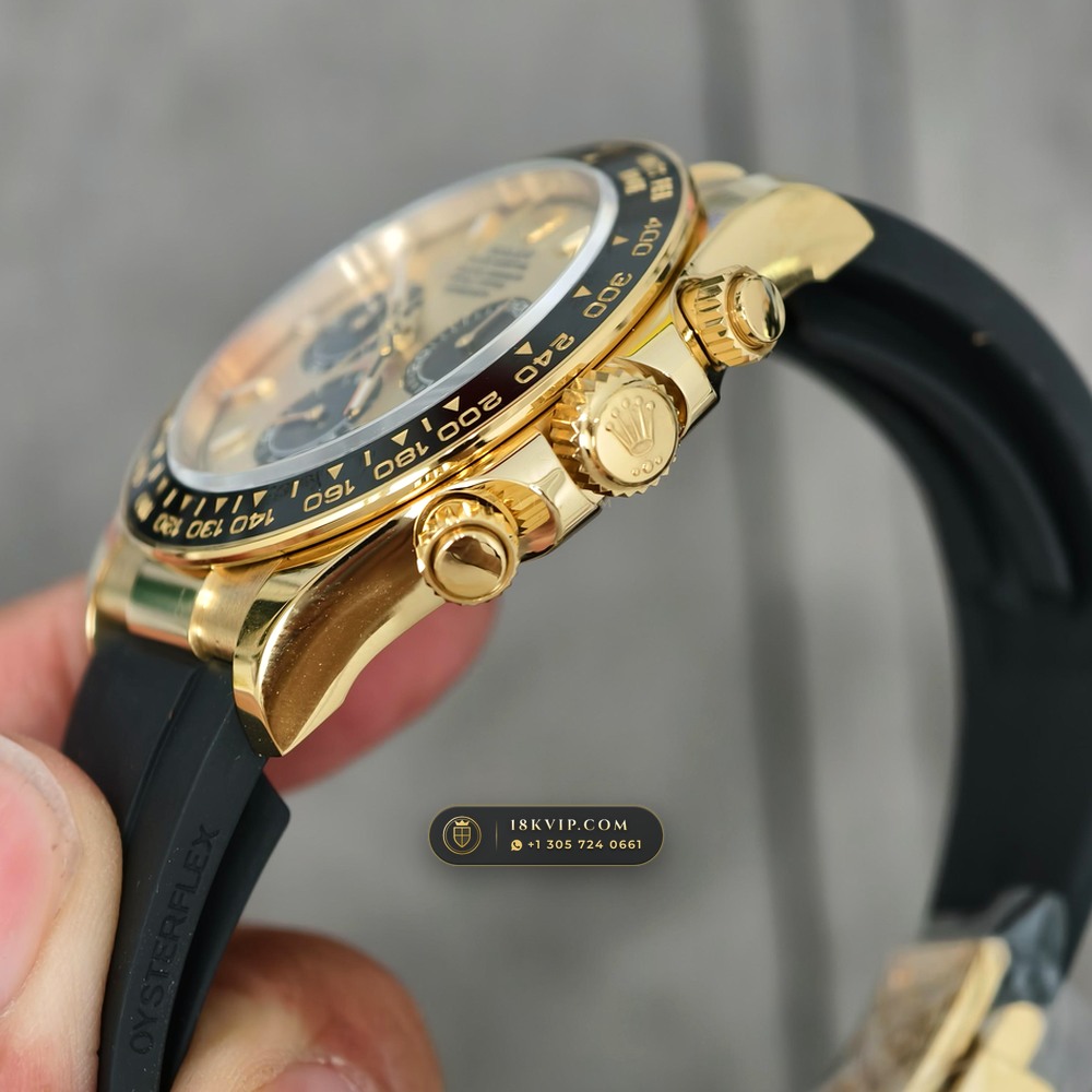 Rolex Cosmograph Daytona 18K Yellow Gold Chronometer Regulated Spec Ref. 126518LN — Private Vault Edition — Studio Gallery Plate IV in 18K Yellow Gold Au750 (160.9g Verified Mass, Rolex Manufacture Cal. 4131 - 72h Power Reserve)