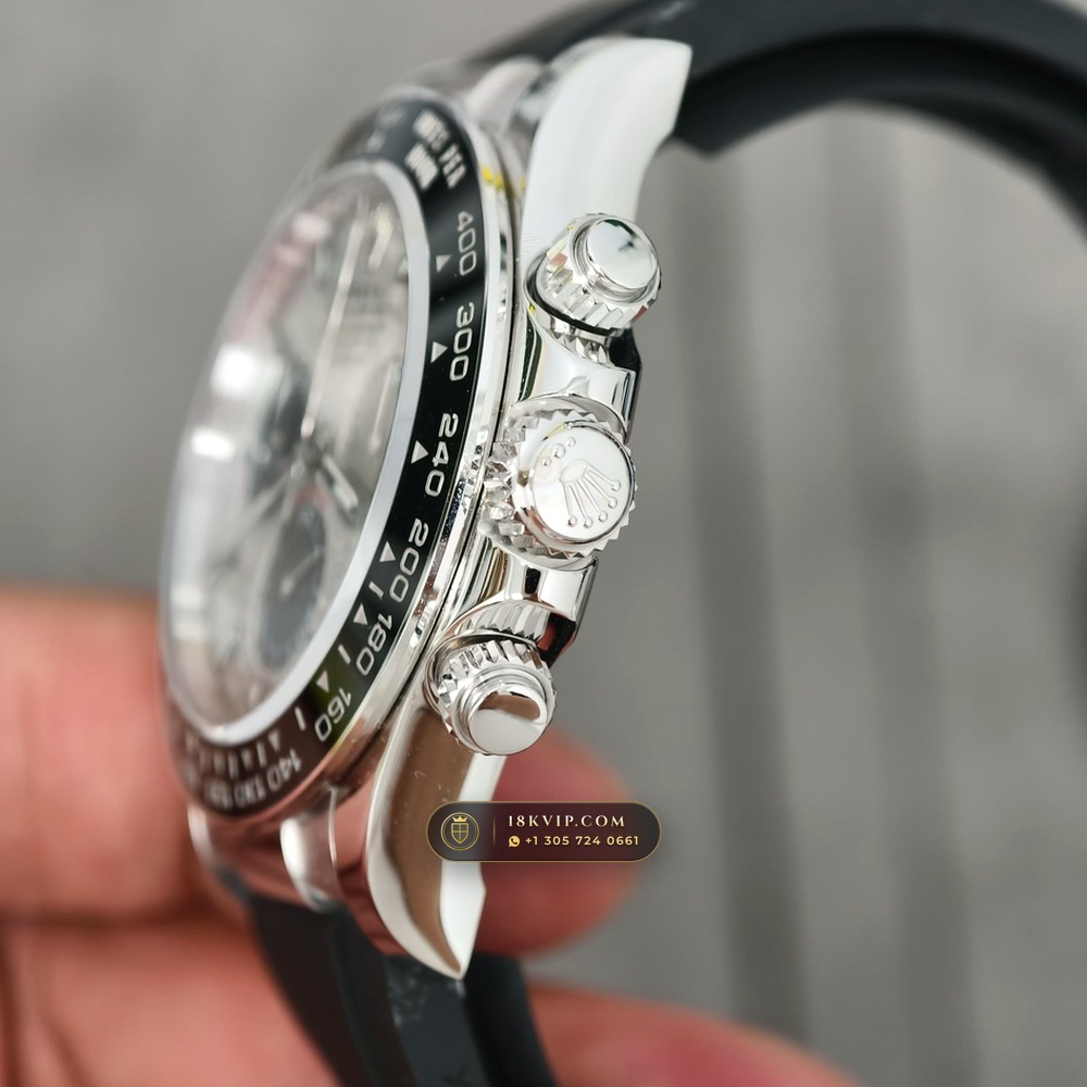 Rolex Cosmograph Daytona Gibeon Meteorite Dial 18K White Gold Geneva Atelier Spec Ref. 126519LN — Private Vault Edition — Studio Gallery Plate IV in 18K White Gold Au750 (160.7g Verified Mass, Rolex Manufacture Cal. 4131 - 72h Power Reserve)