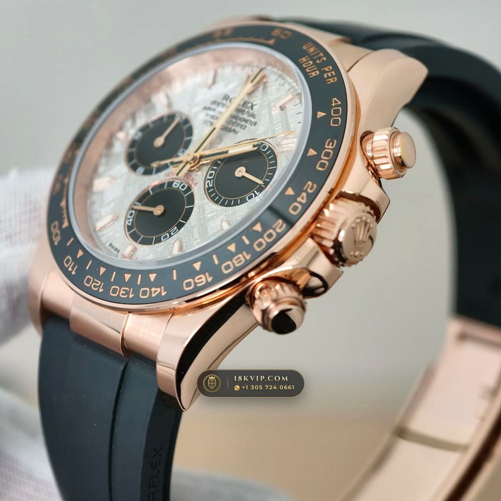 Rolex Cosmograph Daytona Gibeon Meteorite Dial 18K Everose Gold Ref. 126515 — Private Vault Edition — Studio Gallery Plate V in 18K Rose Gold Au750 (160.9g Verified Mass, Rolex Manufacture Cal. 4131 - 72h Power Reserve)