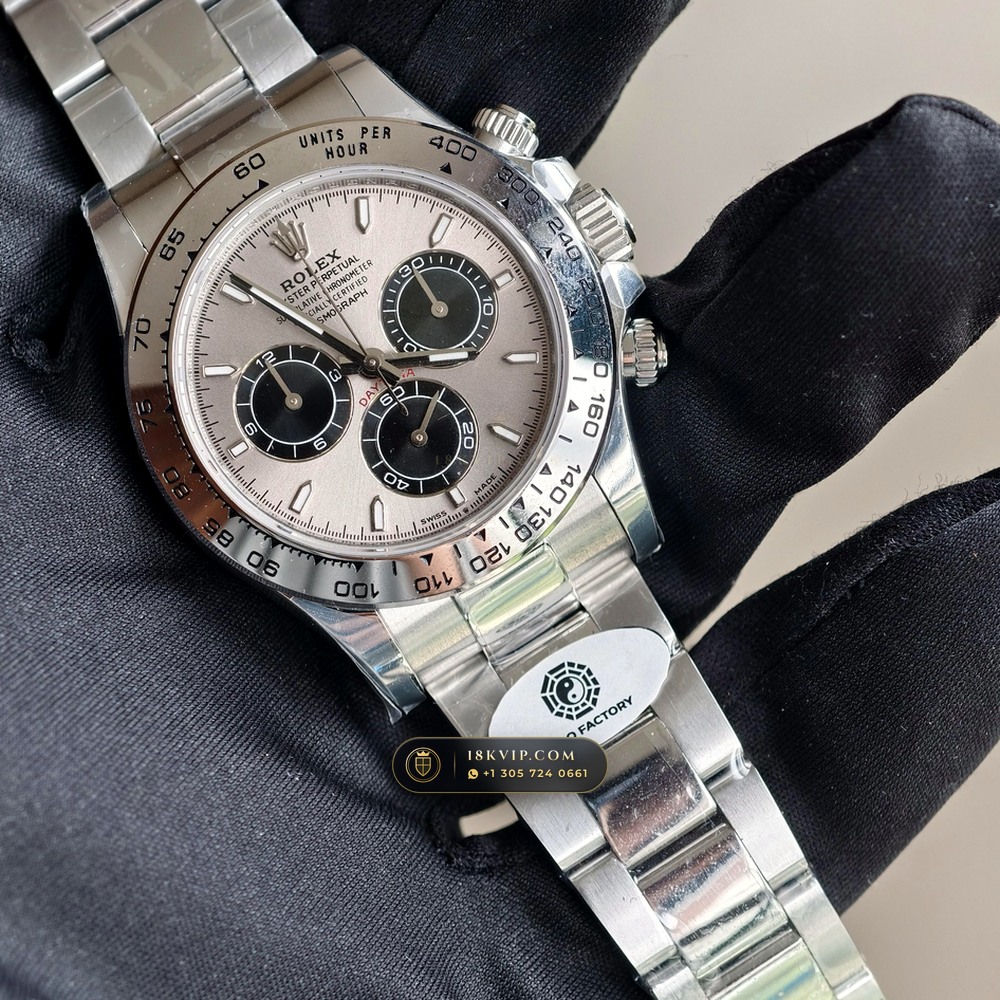 Rolex Cosmograph Daytona 18K White Gold Deep Crystal Optics Ref. 126509 — Private Vault Edition — Studio Gallery Plate II in 18K White Gold Au750 (216.3g Verified Mass, Rolex Manufacture Cal. 4131 - 72h Power Reserve)