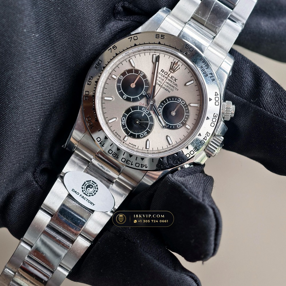 Rolex Cosmograph Daytona 18K White Gold Deep Crystal Optics Ref. 126509 — Private Vault Edition — Studio Gallery Plate III in 18K White Gold Au750 (216.3g Verified Mass, Rolex Manufacture Cal. 4131 - 72h Power Reserve)
