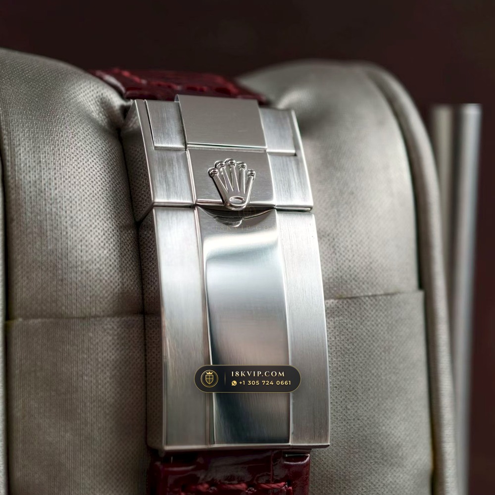 Rolex Cosmograph Daytona Off-Catalogue Baguette Ruby Bezel & Meteorite Dial 18K White Gold Ref. 116589SALV — Private Vault Edition — Studio Gallery Plate VIII in 18K White Gold Au750 (160.3g Verified Mass, Rolex Manufacture Cal. 4130 - 72h Power Reserve)