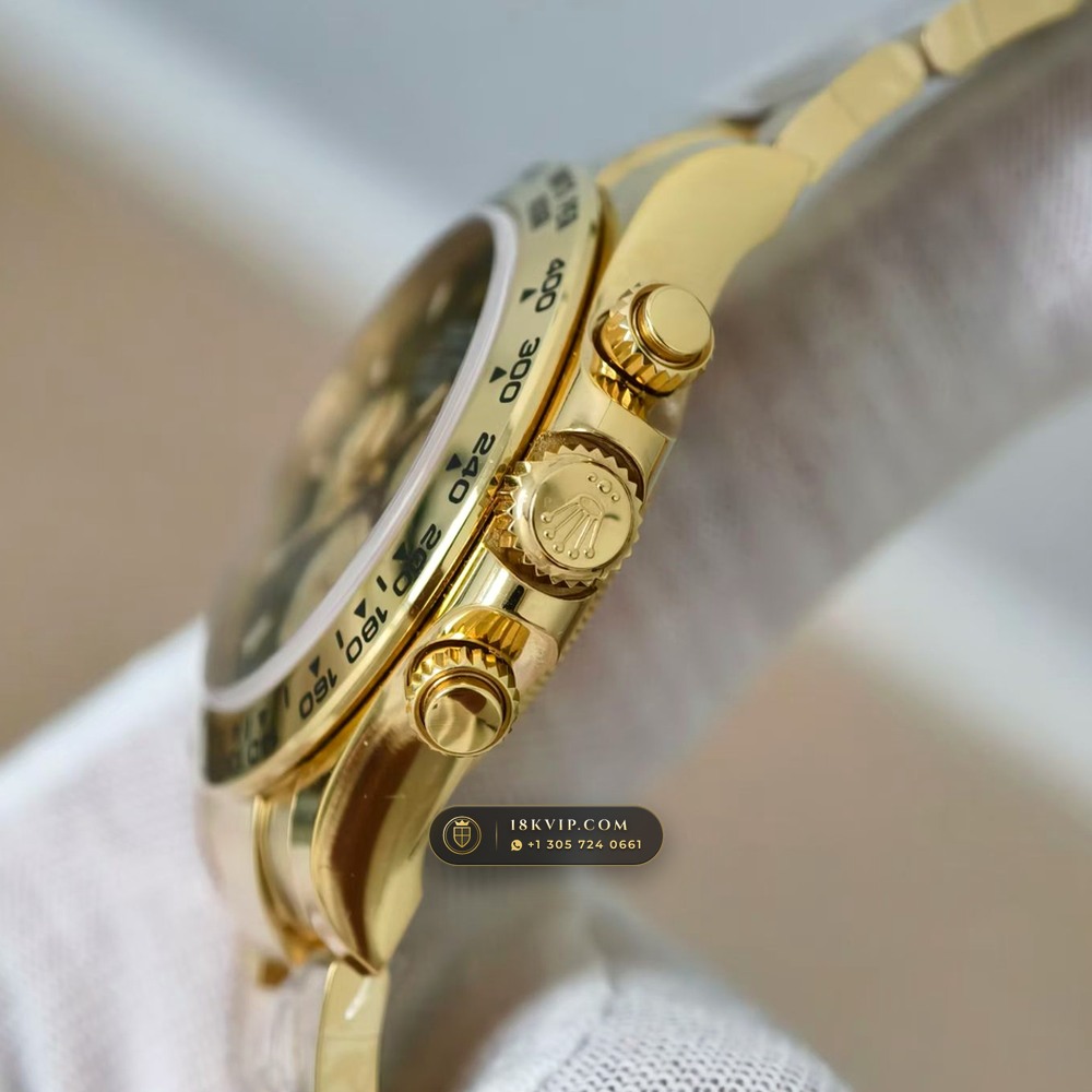 Rolex Cosmograph Daytona Bright Black & Sundust Subdials 18K Everose Gold Ref. 126505 — Private Vault Edition — Studio Gallery Plate V in 18K Rose Gold Au750 (216.6g Verified Mass, Rolex Manufacture Cal. 4131 - 72h Power Reserve)