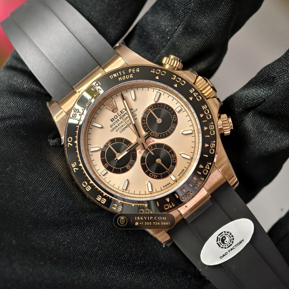 Rolex Cosmograph Daytona 18K Everose Gold Geneva Atelier Spec Ref. 126515LN — Private Vault Edition — Studio Gallery Plate II in 18K Rose Gold Au750 (160.8g Verified Mass, Rolex Manufacture Cal. 4131 - 72h Power Reserve)