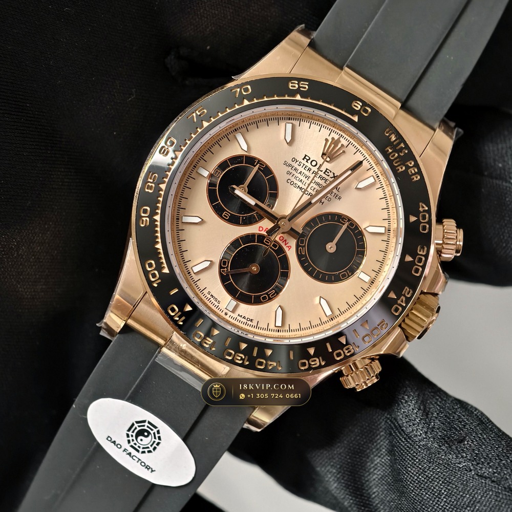 Rolex Cosmograph Daytona 18K Everose Gold Geneva Atelier Spec Ref. 126515LN — Private Vault Edition — Studio Gallery Plate III in 18K Rose Gold Au750 (160.8g Verified Mass, Rolex Manufacture Cal. 4131 - 72h Power Reserve)