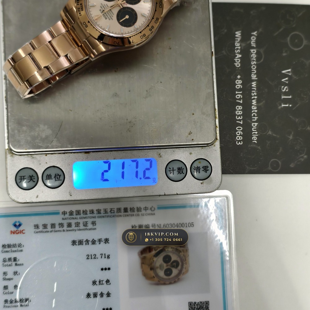 Rolex Cosmograph Daytona 18K Everose Gold Deep Crystal Optics Ref. 126505 — Private Vault Edition — Studio Gallery Plate IX in 18K Rose Gold Au750 (216.9g Verified Mass, Rolex Manufacture Cal. 4131 - 72h Power Reserve)