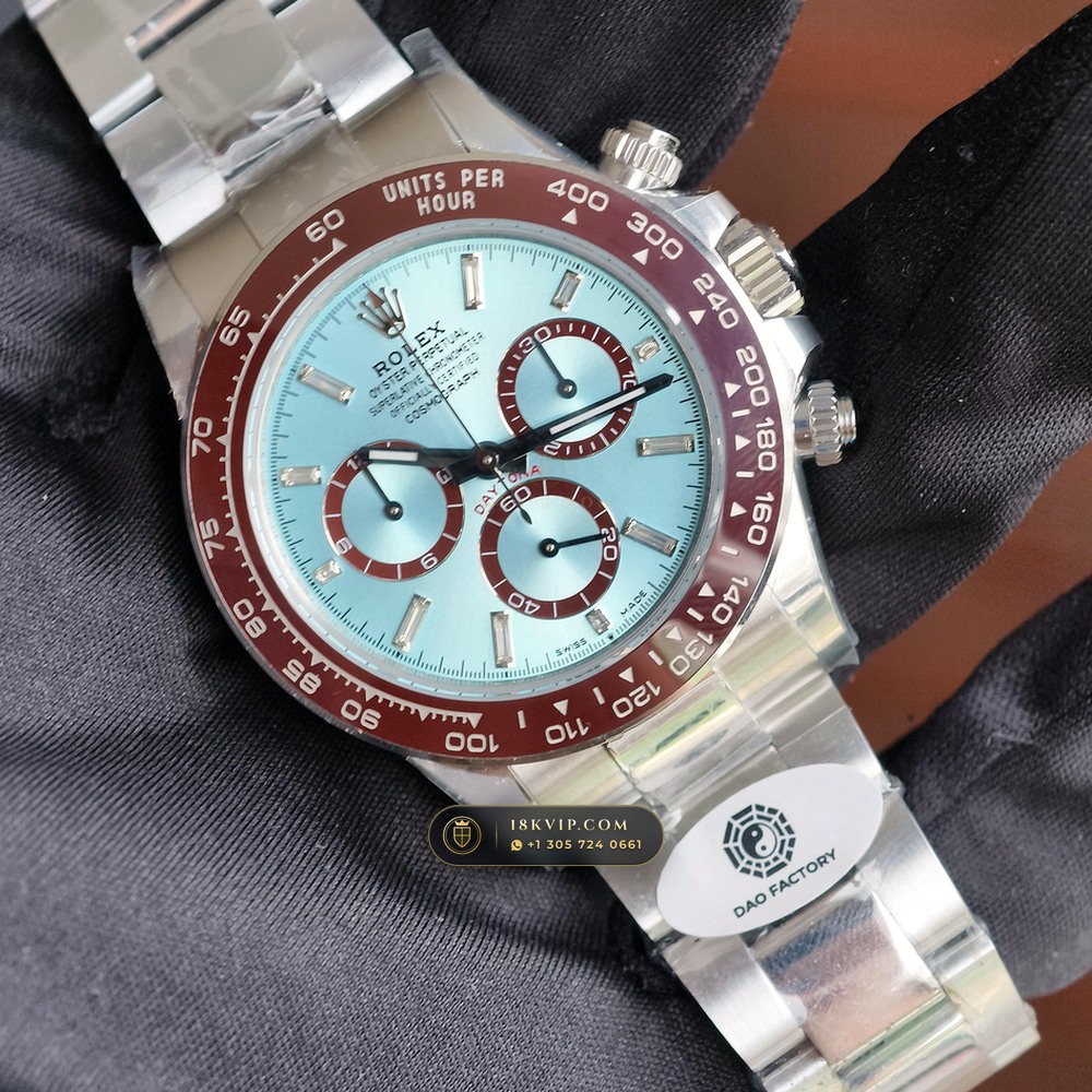 Rolex Cosmograph Daytona Platona Ice-Blue Dial 950 Platinum Ref. 126506 — Private Vault Edition — Studio Gallery Plate II in 950 Platinum Pt950 (282.1g Verified Mass, Rolex Manufacture Cal. 4131 - 72h Power Reserve)