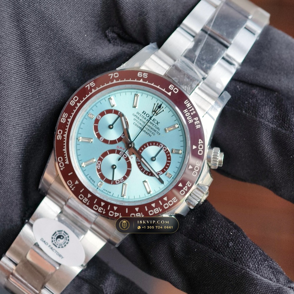 Rolex Cosmograph Daytona Platona Ice-Blue Dial 950 Platinum Ref. 126506 — Private Vault Edition — Studio Gallery Plate III in 950 Platinum Pt950 (282.1g Verified Mass, Rolex Manufacture Cal. 4131 - 72h Power Reserve)