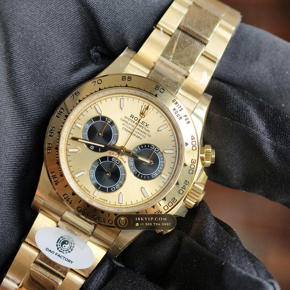 Rolex Cosmograph Daytona 18K Yellow Gold Chronometer Regulated Spec Ref. 126508 — Private Vault Edition — Studio Gallery Plate III in 18K Yellow Gold Au750 (216.5g Verified Mass, Rolex Manufacture Cal. 4131 - 72h Power Reserve)