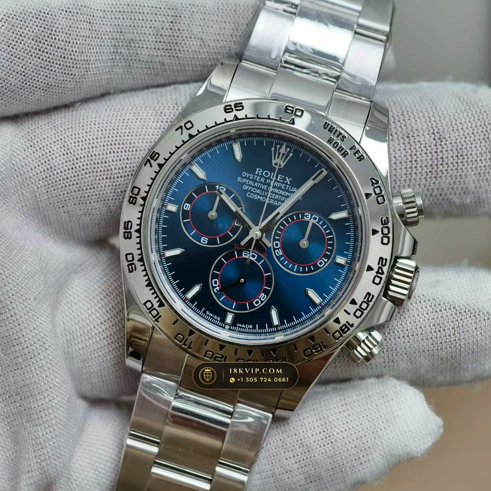 Rolex Cosmograph Daytona 18K White Gold Hand-Chamfered Bevel Spec Ref. 126509 — Private Vault Edition — Studio Gallery Plate III in 18K White Gold Au750 (216.9g Verified Mass, Rolex Manufacture Cal. 4131 - 72h Power Reserve)