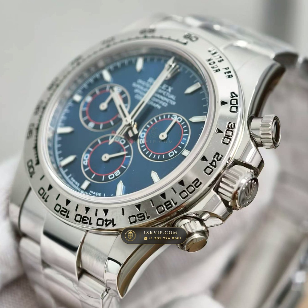 Rolex Cosmograph Daytona 18K White Gold Hand-Chamfered Bevel Spec Ref. 126509 — Private Vault Edition — Studio Gallery Plate IV in 18K White Gold Au750 (216.9g Verified Mass, Rolex Manufacture Cal. 4131 - 72h Power Reserve)