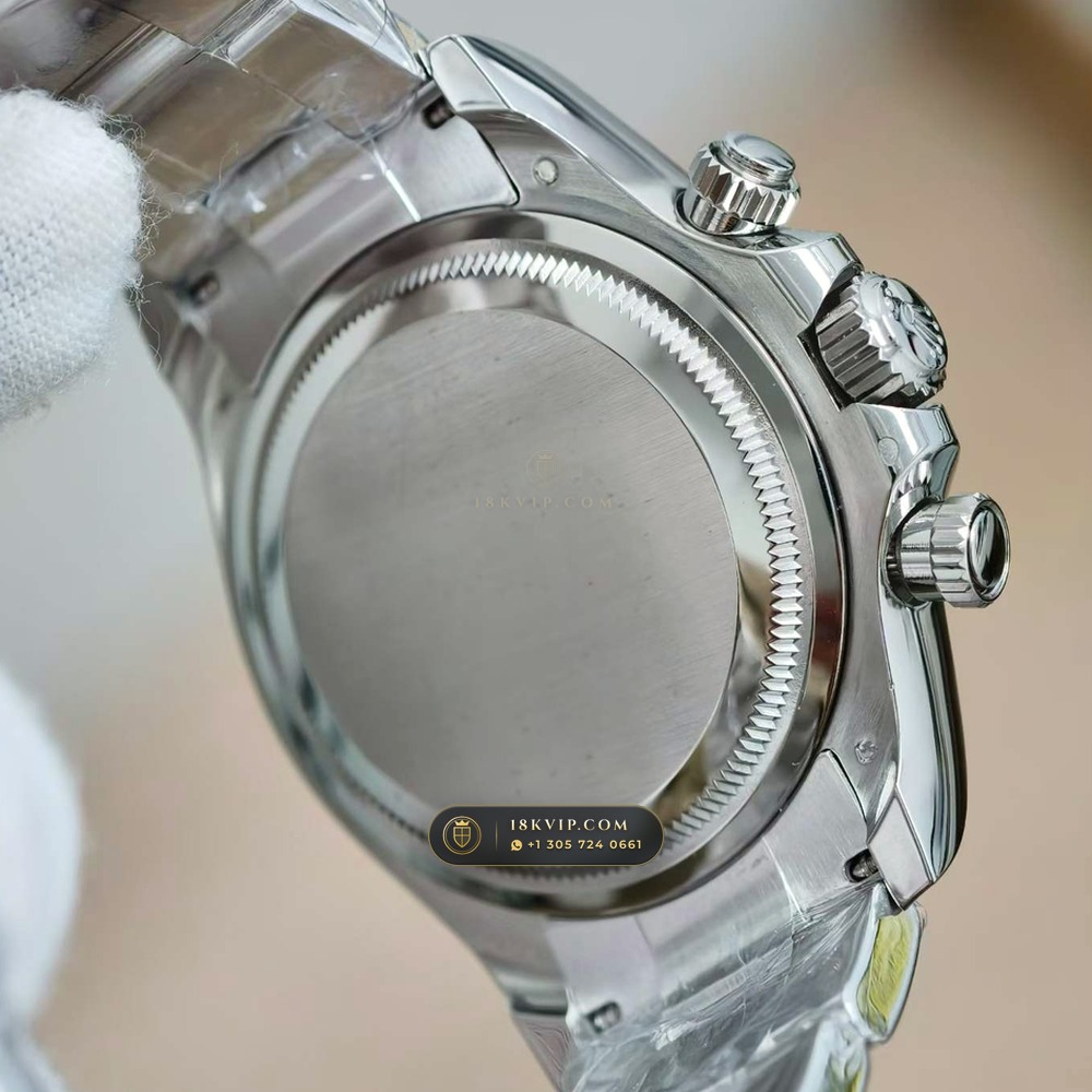 Rolex Cosmograph Daytona 18K White Gold Hand-Chamfered Bevel Spec Ref. 126509 — Private Vault Edition — Studio Gallery Plate VIII in 18K White Gold Au750 (216.9g Verified Mass, Rolex Manufacture Cal. 4131 - 72h Power Reserve)