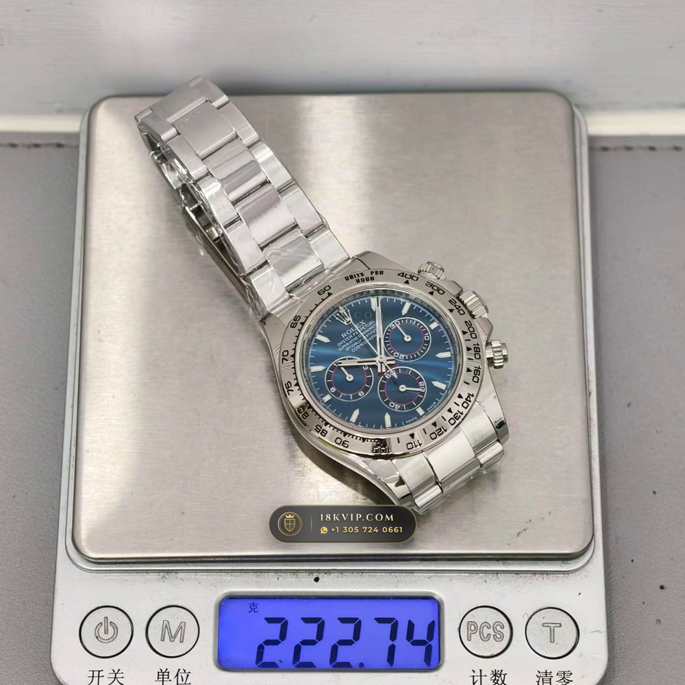 Rolex Cosmograph Daytona 18K White Gold Hand-Chamfered Bevel Spec Ref. 126509 — Private Vault Edition — Studio Gallery Plate IX in 18K White Gold Au750 (216.9g Verified Mass, Rolex Manufacture Cal. 4131 - 72h Power Reserve)