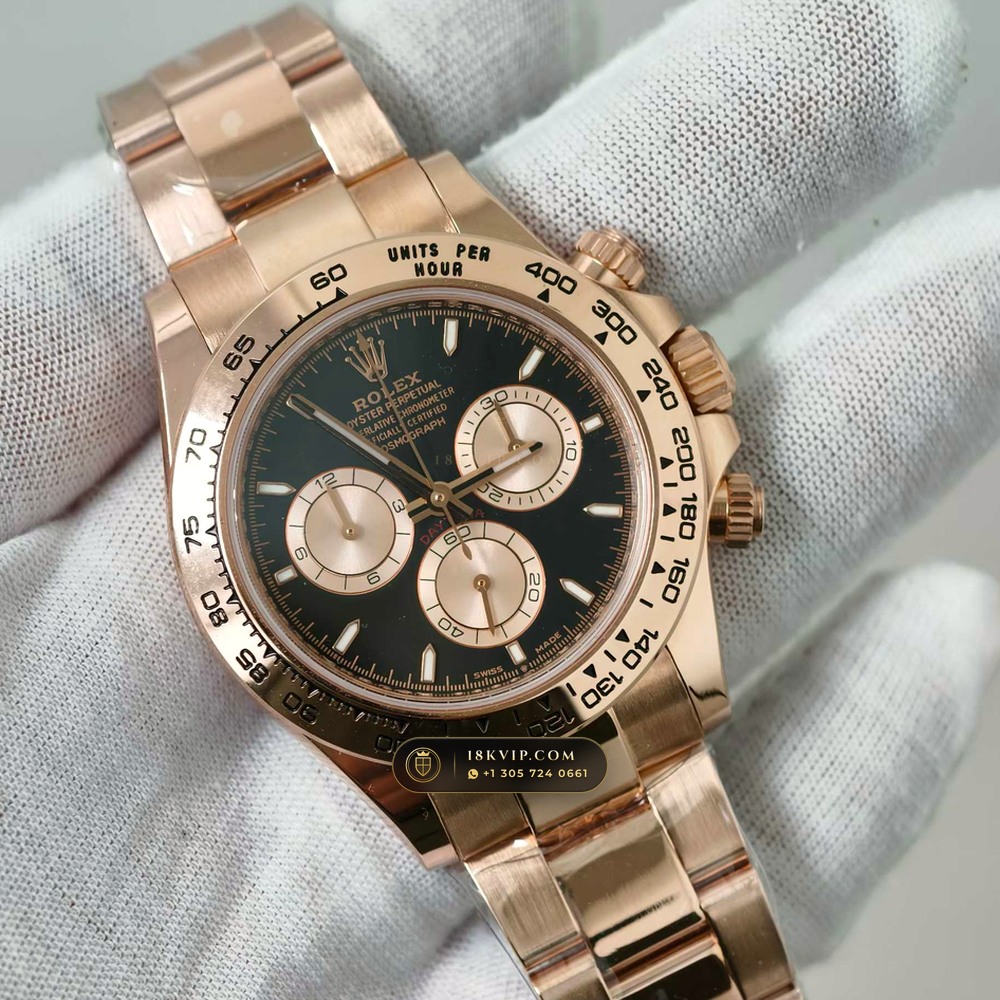 Rolex Cosmograph Daytona 18K Everose Gold Geneva Atelier Spec Ref. 126505 — Private Vault Edition — Studio Gallery Plate III in 18K Rose Gold Au750 (216.4g Verified Mass, Rolex Manufacture Cal. 4131 - 72h Power Reserve)