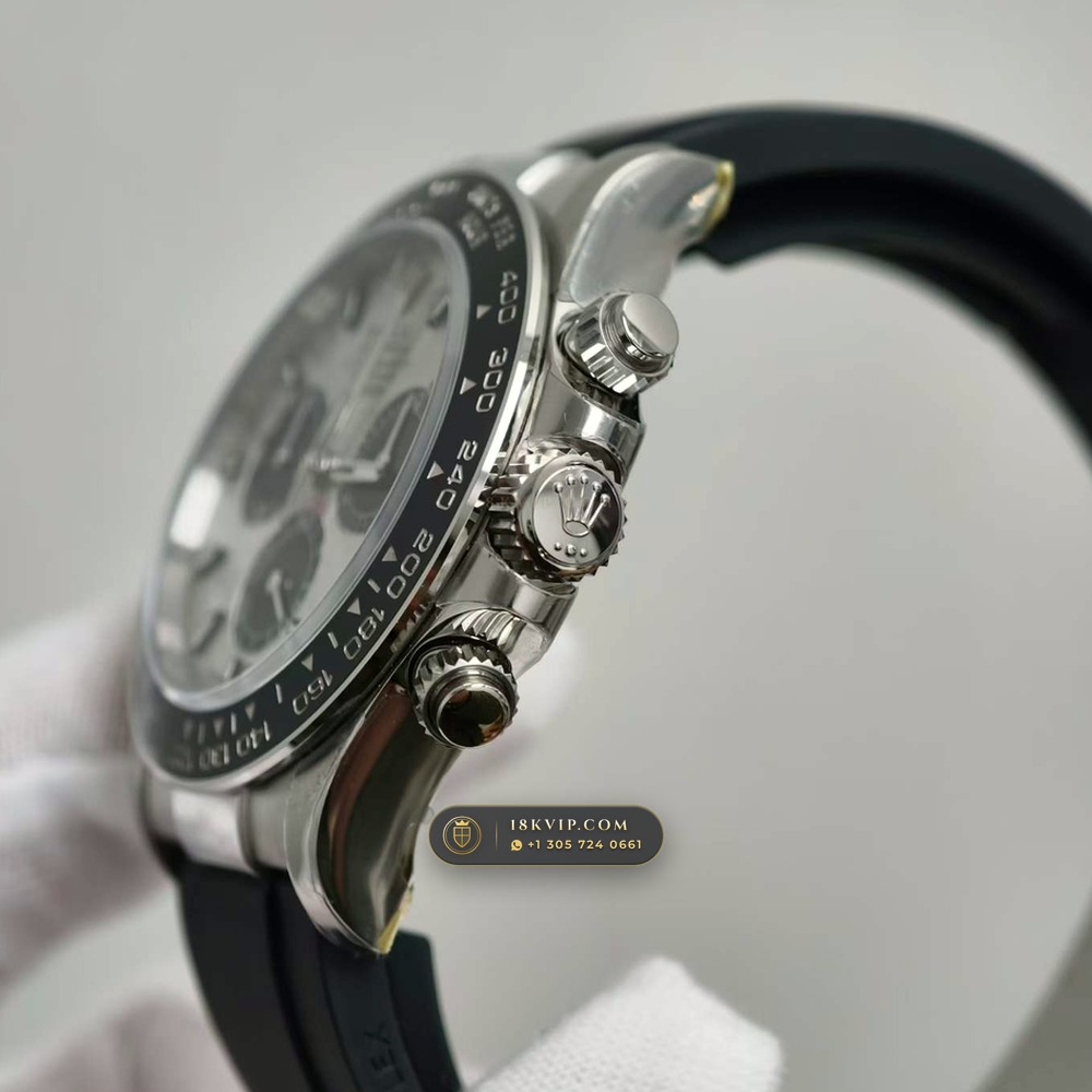Rolex Cosmograph Daytona Gibeon Meteorite Dial 18K White Gold Chronometer Regulated Spec Ref. 126519LN — Private Vault Edition — Studio Gallery Plate VI in 18K White Gold Au750 (160.5g Verified Mass, Rolex Manufacture Cal. 4131 - 72h Power Reserve)