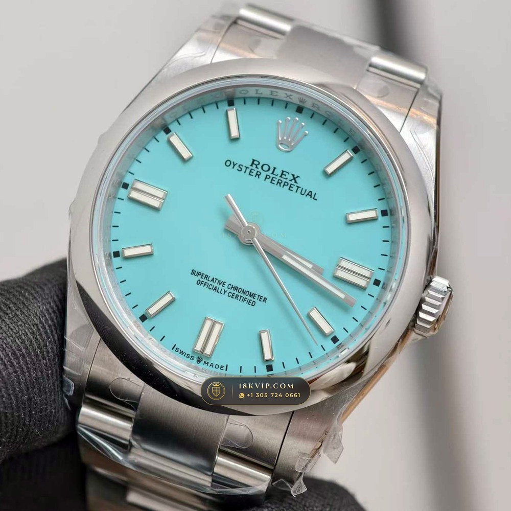 Rolex Oyster Perpetual 36 Tiffany Turquoise Lacquer Dial Ref. 126000 — Private Vault Edition — Studio Gallery Plate IV in 904L Stainless Steel Custom Architecture (120.7g Verified Mass, Rolex Manufacture Cal. 3230 - 70h Power Reserve)