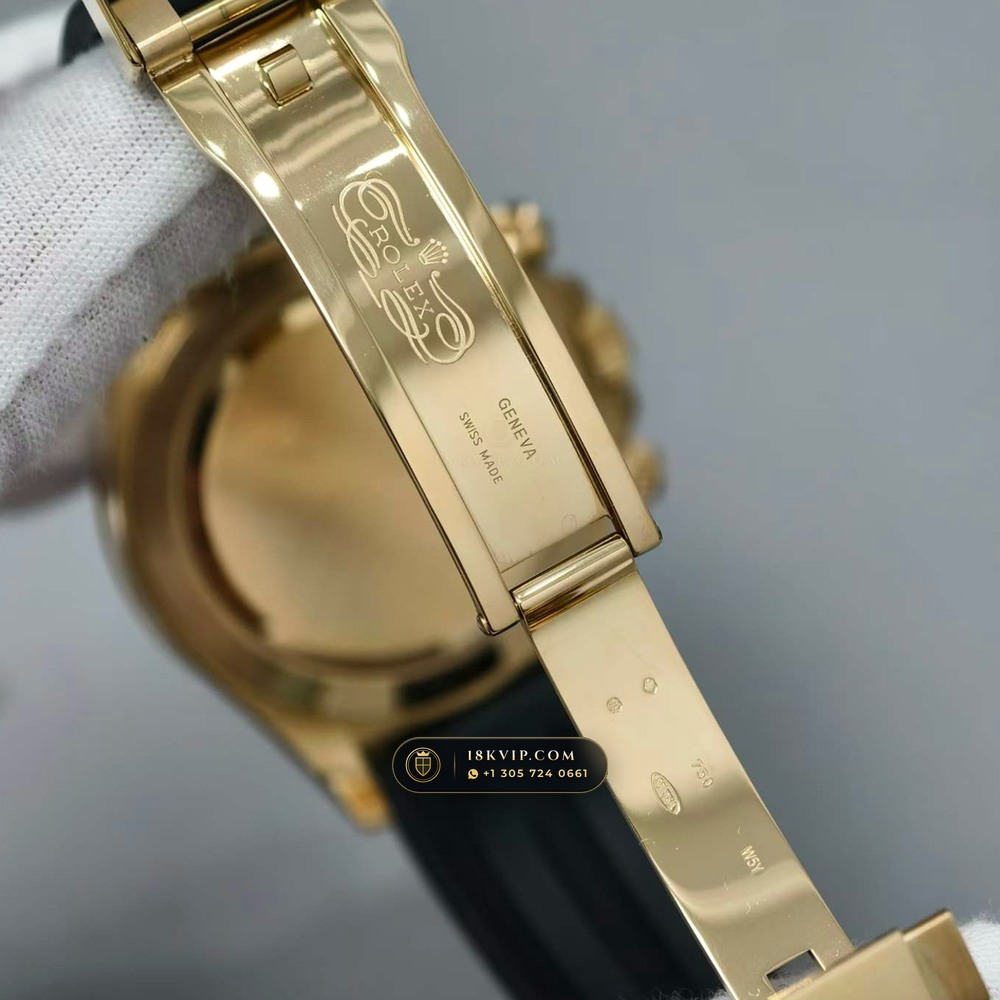 Rolex Cosmograph Daytona Eye of the Tiger Diamond Dial 18K Yellow Gold Ref. 116588TBR — Private Vault Edition — Studio Gallery Plate VII in 18K Yellow Gold Au750 (160.7g Verified Mass, Rolex Manufacture Cal. 4130 - 72h Power Reserve)