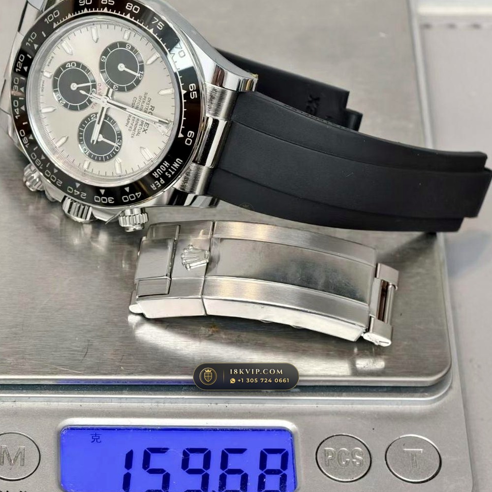 Rolex Cosmograph Daytona 18K White Gold Ref. 126519LN — Private Vault Edition — Studio Gallery Plate VI in 18K White Gold Au750 (160.8g Verified Mass, Rolex Manufacture Cal. 4131 - 72h Power Reserve)