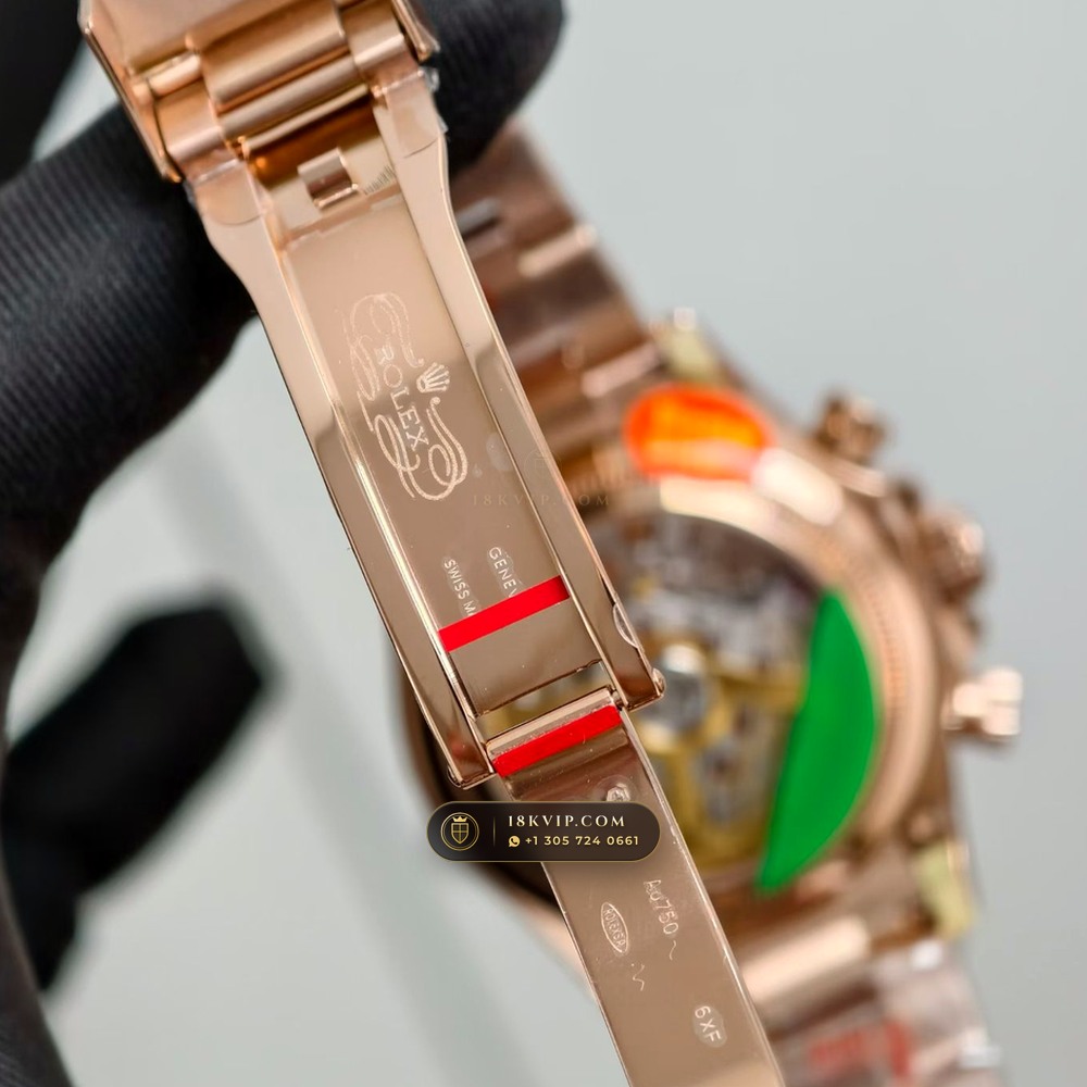 Rolex Cosmograph Daytona Le Mans 100th Anniversary 18K Everose Gold Chronometer Regulated Spec Ref. 126525LN — Private Vault Edition — Studio Gallery Plate VI in 18K Rose Gold Au750 (216.9g Verified Mass, Rolex Manufacture Cal. 4132 - 24h Le Mans)