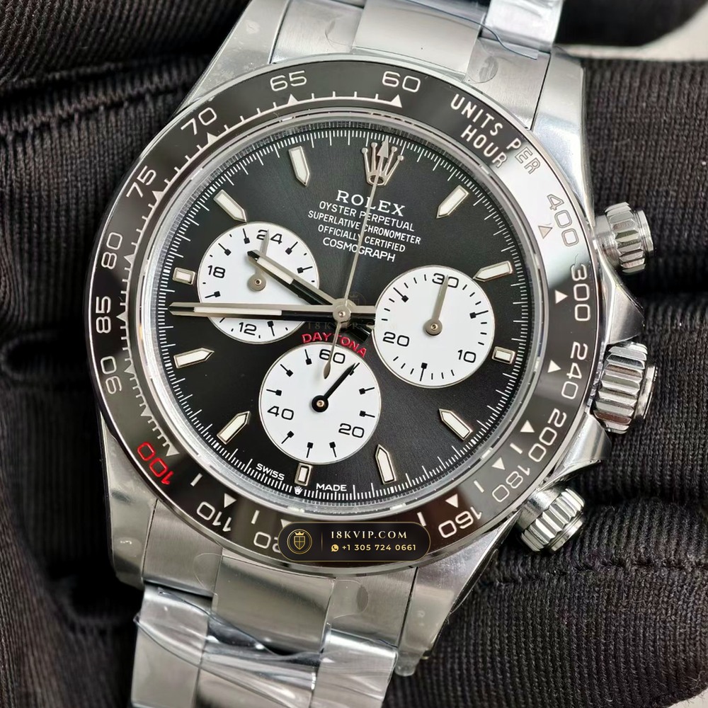 Rolex Cosmograph Daytona Le Mans 100th Anniversary 18K White Gold Geneva Atelier Spec Ref. 126529LN — Private Vault Edition — Studio Gallery Plate III in 18K White Gold Au750 (216.8g Verified Mass, Rolex Manufacture Cal. 4132 - 24h Le Mans)