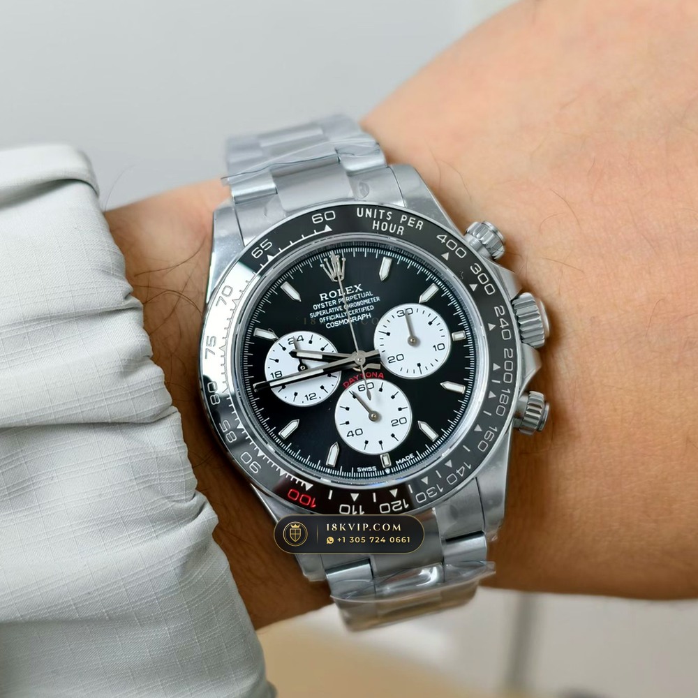 Rolex Cosmograph Daytona Le Mans 100th Anniversary 18K White Gold Geneva Atelier Spec Ref. 126529LN — Private Vault Edition — Studio Gallery Plate VIII in 18K White Gold Au750 (216.8g Verified Mass, Rolex Manufacture Cal. 4132 - 24h Le Mans)