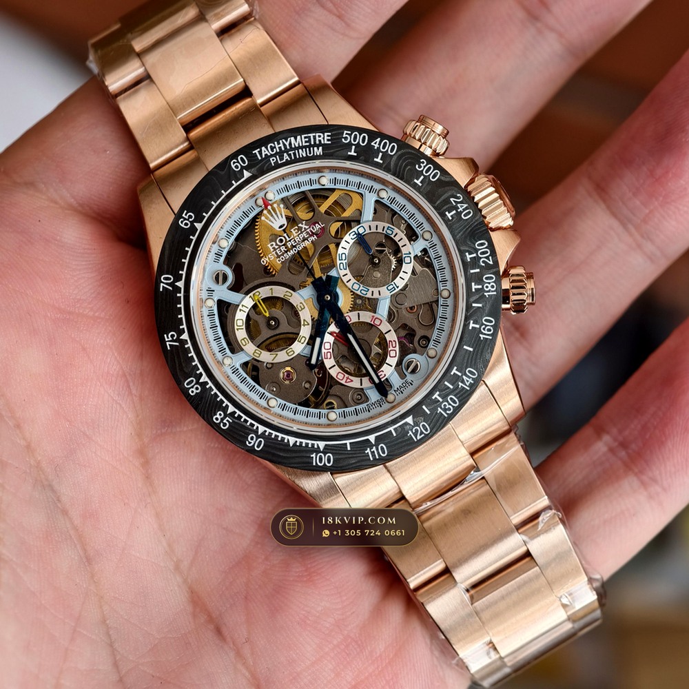 Rolex Cosmograph Daytona Artisans de Geneve Skeleton Edition Ref. 116500LN — Private Vault Edition — Studio Gallery Plate II in Forged Carbon TPT & Titanium (143.5g Verified Mass, Rolex Manufacture Cal. 4130 - 72h Power Reserve)